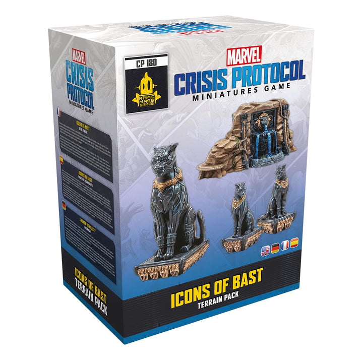 Atomic Mass Games, Marvel: Crisis Protocol – Ikonen von Bast, Geländeset-Erweiterung, Tabletop, 2 Sp