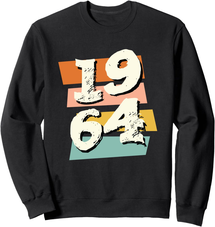 1964 Geburtstagsgeschenk, 60er 1960er Jahre Sechziger Hippie-Retro-Stil Spass Sweatshirt