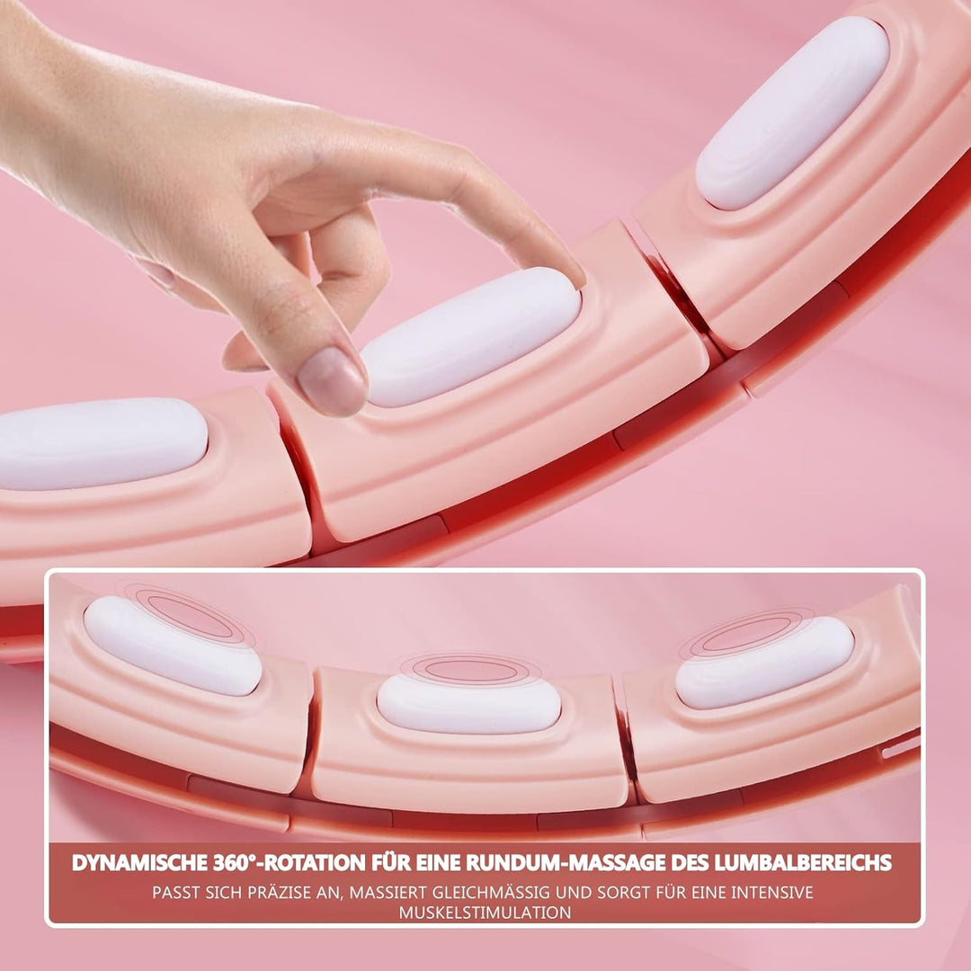 LEAFIA Smart Fitness Reifen, Ruhig Hula Hoop Gewichtsverlust, mit Smarten Zähler, magnetische Scheib