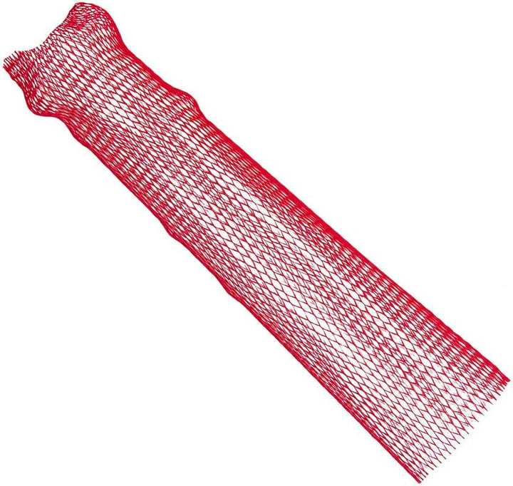 HaGa® Obstnetz Masche 6mm rot 250m Länge Gemüsenetz Aufbewahrung Schutznetz - extrem belastbar - wit