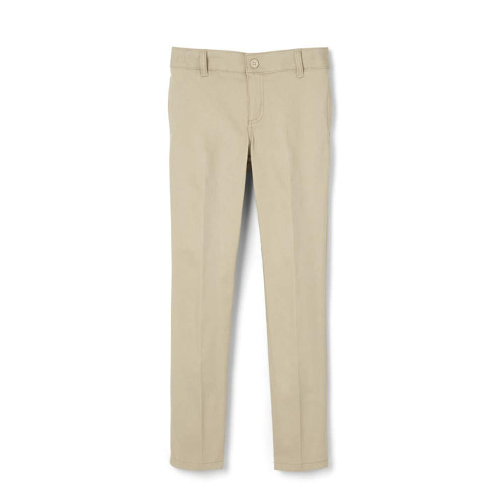 French Toast Mädchen-Hose, verstellbare Taille, Stretch-Twill, gerades Bein 4 Jahre Khaki, 4 Jahre K