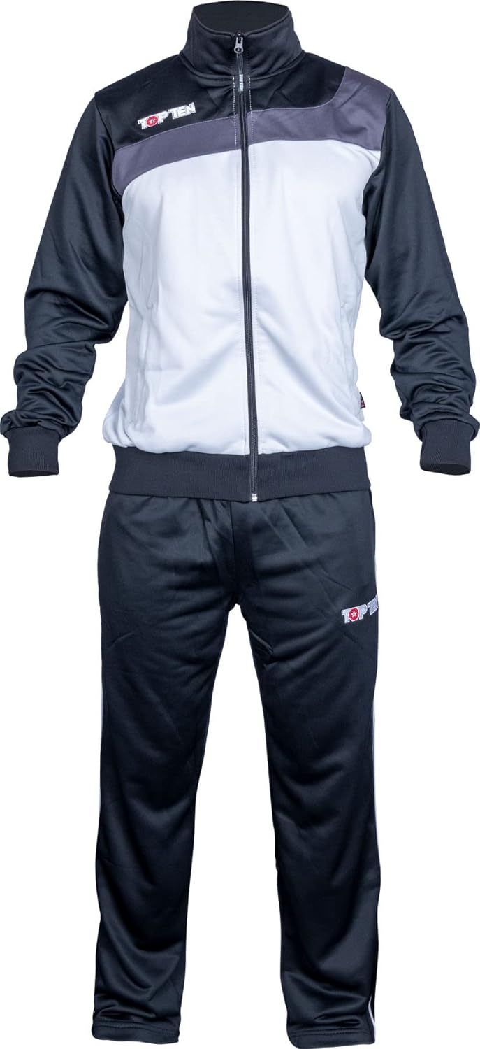 TOP TEN Fitnessanzug „Sporty“ Schwarz - Silber 164, Schwarz - Silber 164