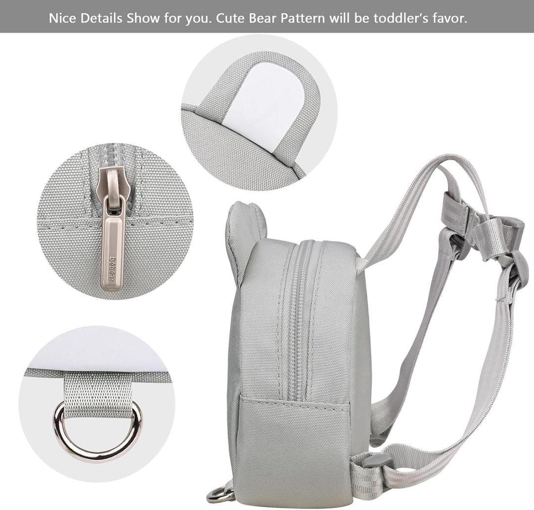 Bebamour Tier-Kleinkind-Rucksack mit Sicherheitszügeln, Mini-Tasche mit Sicherheitsleine für Kinder,