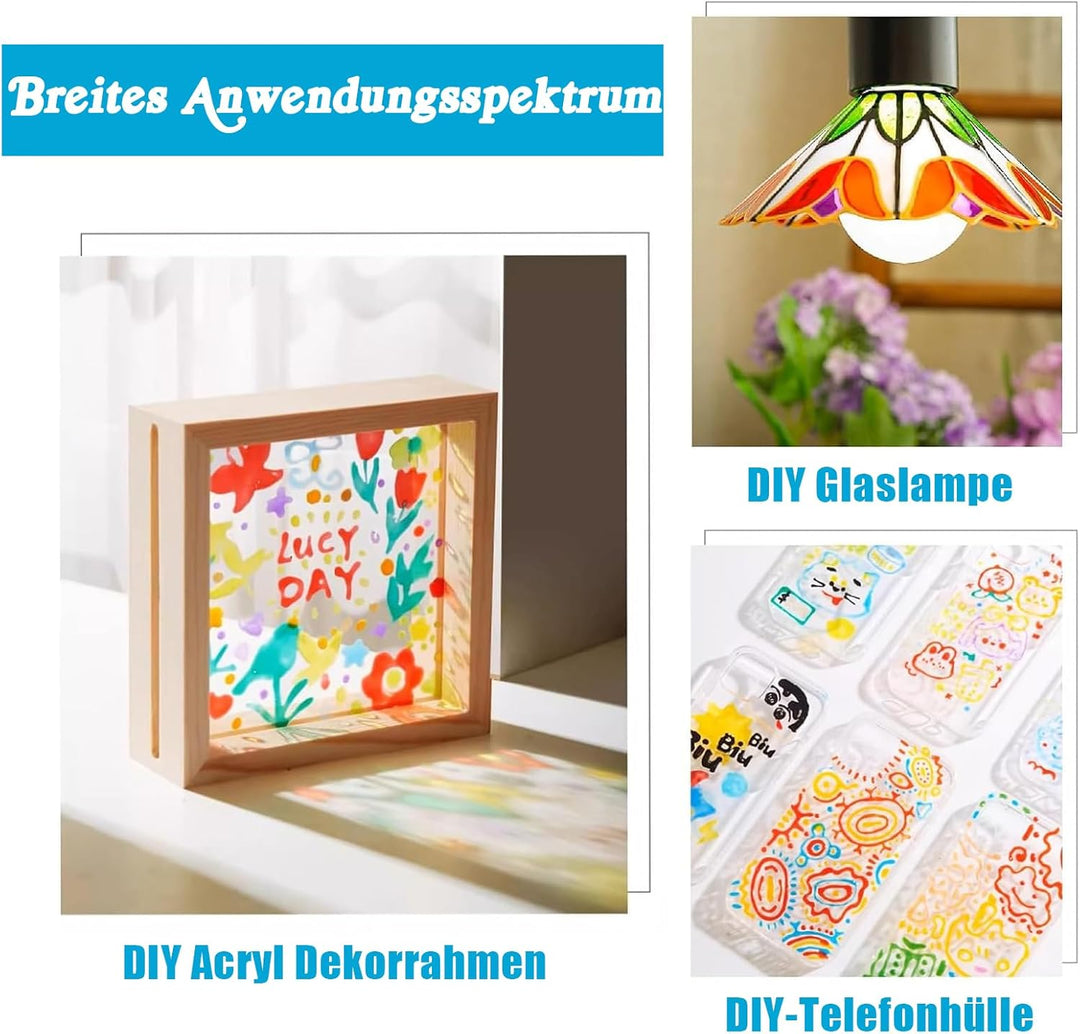 Ovaletta 16 Stück Kerzenstifte, Kerzen Bemalen Set, Wachsstifte für Kerzen, Candle Pen Ideal zum Dek