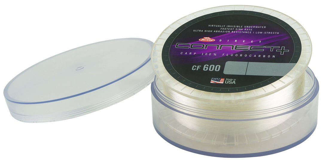 Berkley Connect CF600 Fluorocarbon 1200 m Angelschnur – nahezu unsichtbare Mono für Karpfen, Wels, B