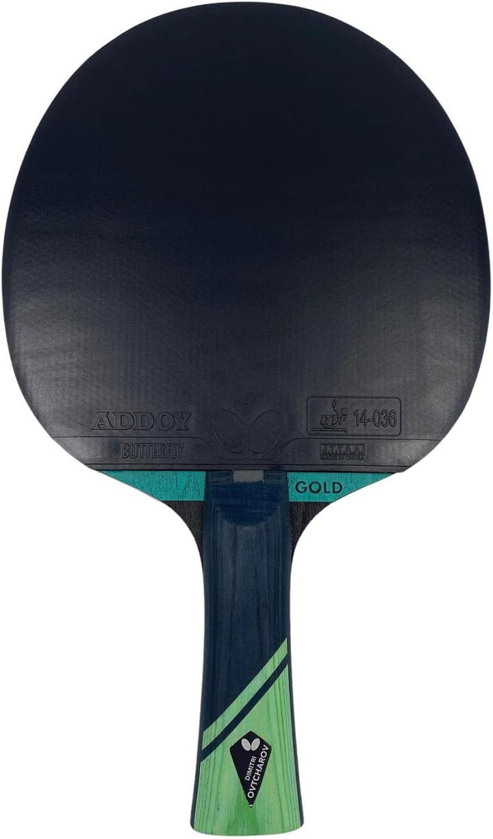 Butterfly® Dimitrij Ovtcharov Gold Tischtennisschläger | Neue Eva-Technologie | ITTF zertifizierter