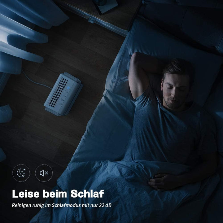 Newentor Luftreiniger mit H13 HEPA Filter, Luftreiniger gegen Rauchgeruch, Raumgrösse bis zu 55 ㎡, R