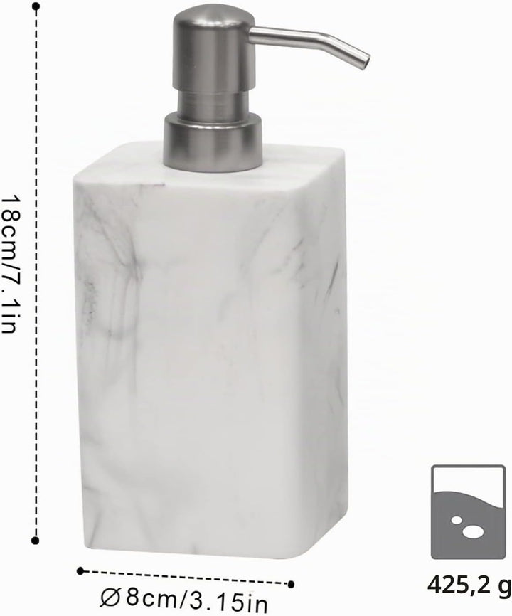 Suanti Seifenspender 2 Pack,Seifenspender mit gebürstetem Nickel Pumpe. Nachfüllbarer Handseifenspen