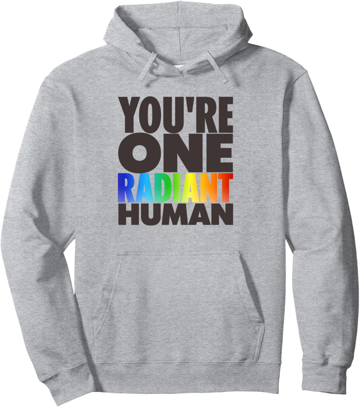 Du bist ein strahlender Mensch Bisexueller Transgender Rainbow Pullover Hoodie
