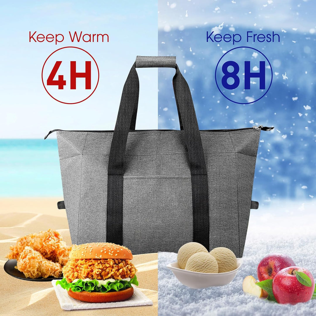 Nvseaty Kühltasche Faltbar 20L - Hält Ihre Lebensmittel Frisch und Kühl - Perfekt für Camping und Pi