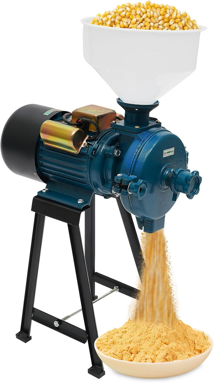 2200W 220V Getreidemühle, Getreidemühle Elektrisch, Getreidemühle Mühle Nussmühle mit Trichter, Komm