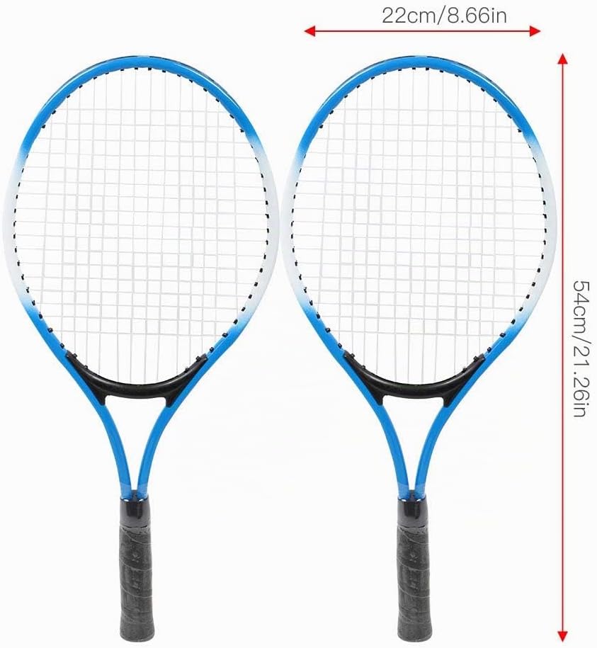 Kinder Tennisschläger, Langlebige Tennisschläger aus Eisenlegierung, Anfänger Übungsschläger mit Bal