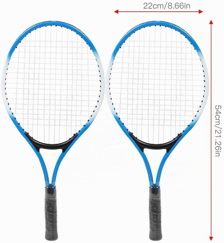 Kinder Tennisschläger, Langlebige Tennisschläger aus Eisenlegierung, Anfänger Übungsschläger mit Bal