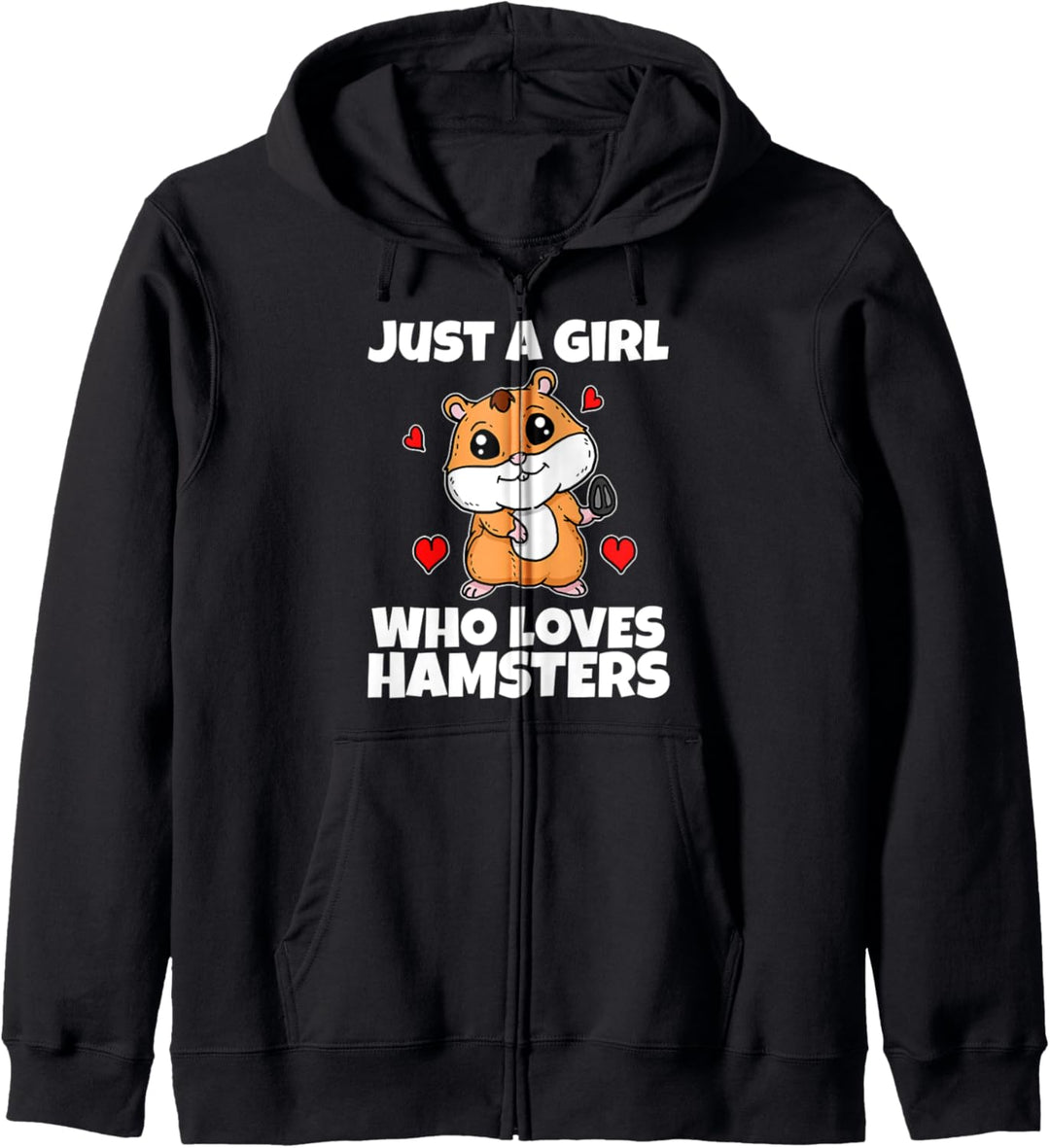 Just A Girl Who Loves Hamsters Lustiges Hamster Kostüm Kapuzenjacke