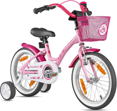 PROMETHEUS BICYCLES Kinderfahrrad ab 5 Jahren - Mädchenfahrrad 16 Zoll Kinder Fahrrad Mädchen Fahrra