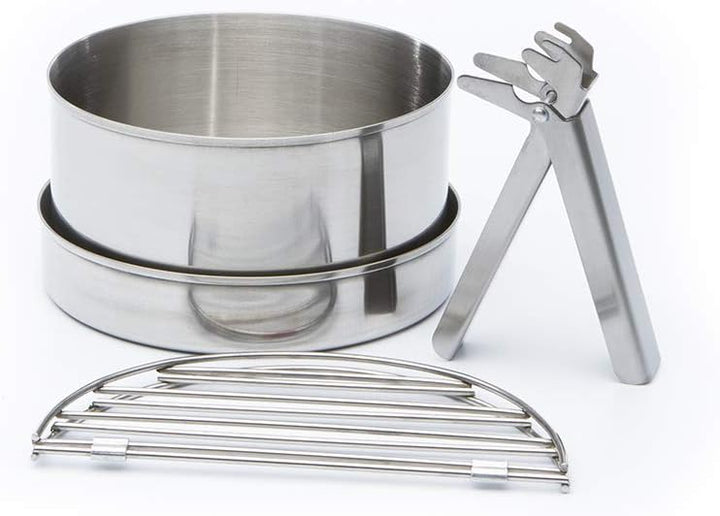Edelstahl 'Scout" Kelly Kessel ® (1.2 liter) Outdoor Kocher - Volles Set