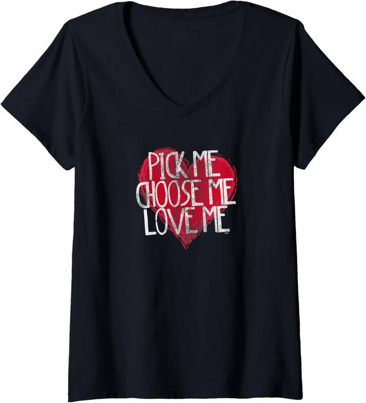 Grey's Anatomy Wähle Mich Aus, Such Mich Aus, Lieb Mich T-Shirt mit V-Ausschnitt