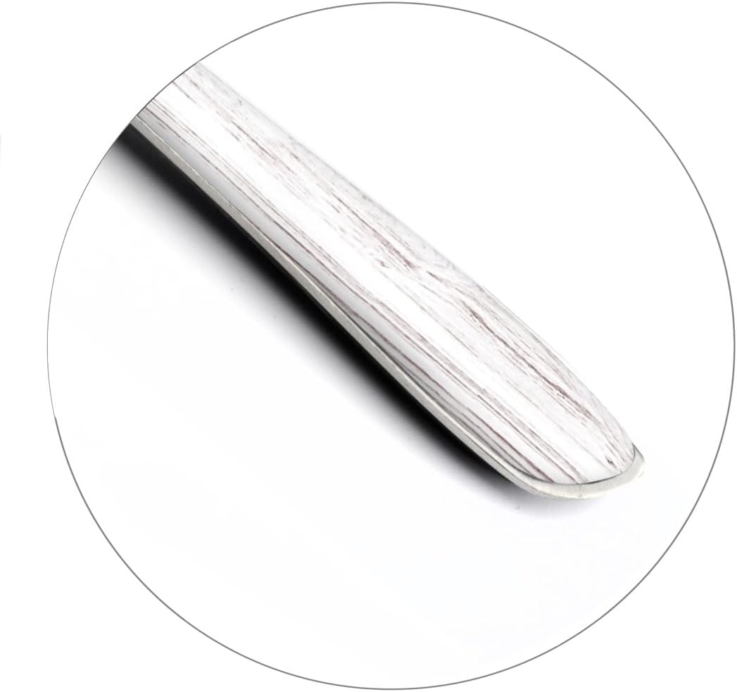 Amefa ECLAT Besteck Set | NATURE Weiss Holz | Essbesteck 24-teilig für 6 Personen | Edelstahl rostfr