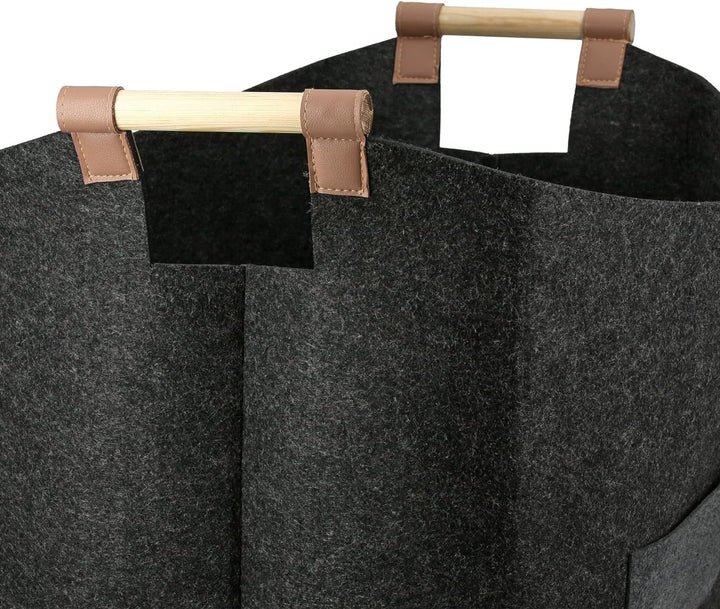 GILDE Holzkorb für Kaminholz gross Kaminholztasche Brennholzkorb aus robustem Filz – Kaminholzkorb–