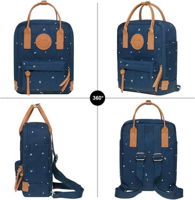KAUKKO Kf Rucksack für Herren 8.26" x 4" x 10" Blau[k1007-5], 8.26" x 4" x 10" Blau[k1007-5]