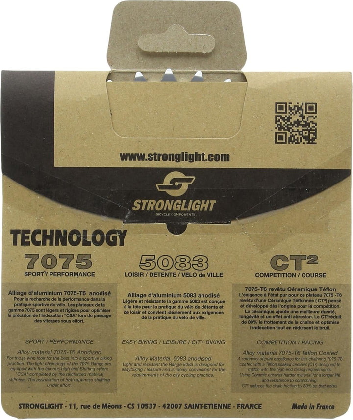 Stronglight Kettenblatt 52 Silber, 52 Silber