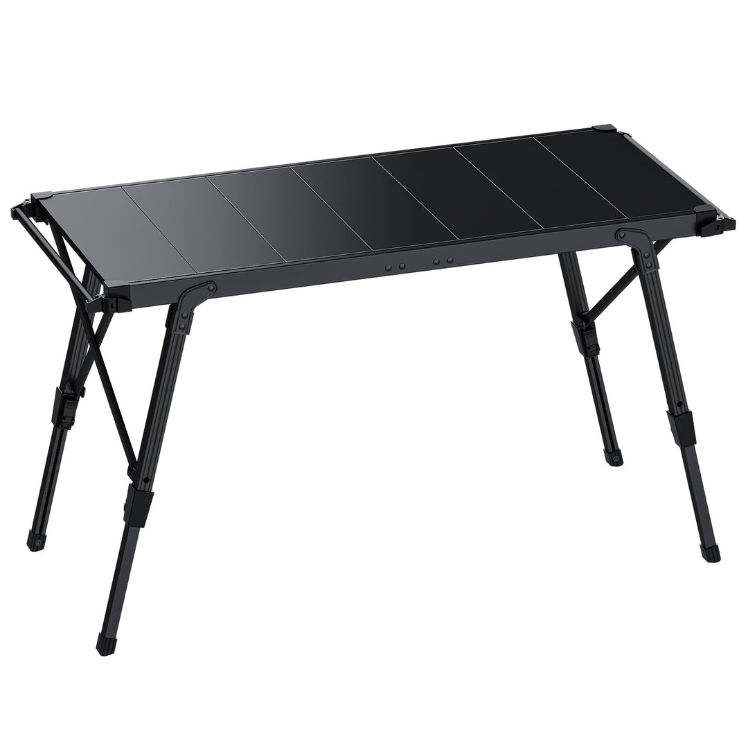 EYPINS Campingtisch Klapptisch 88x38cm, Tragbarer Grilltisch & Esstisch 38-55cm Höhenverstellbar Alu
