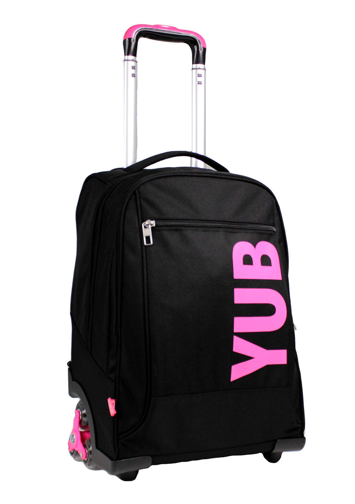Yub TROLLEY URBAN FLUO, Rucksack mit Trolleyfunktion, Schulranzen mit Rollen, 3 in 1, ab 1. Klasse,