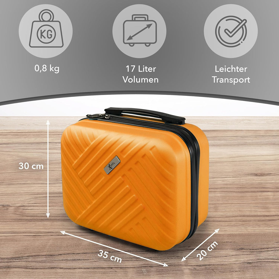 Xonic® Design Kosmetikkoffer aus ABS Hartschale – Robustes Beautycase als Handgepäck - Kosmetiktasch