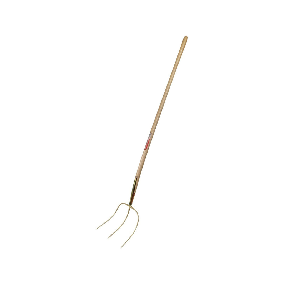 Freund Victoria Erntekönig Streugabel 33925 (mit Eschenstiel 135 cm, 3 Zinken, Mistgabel gold lackie