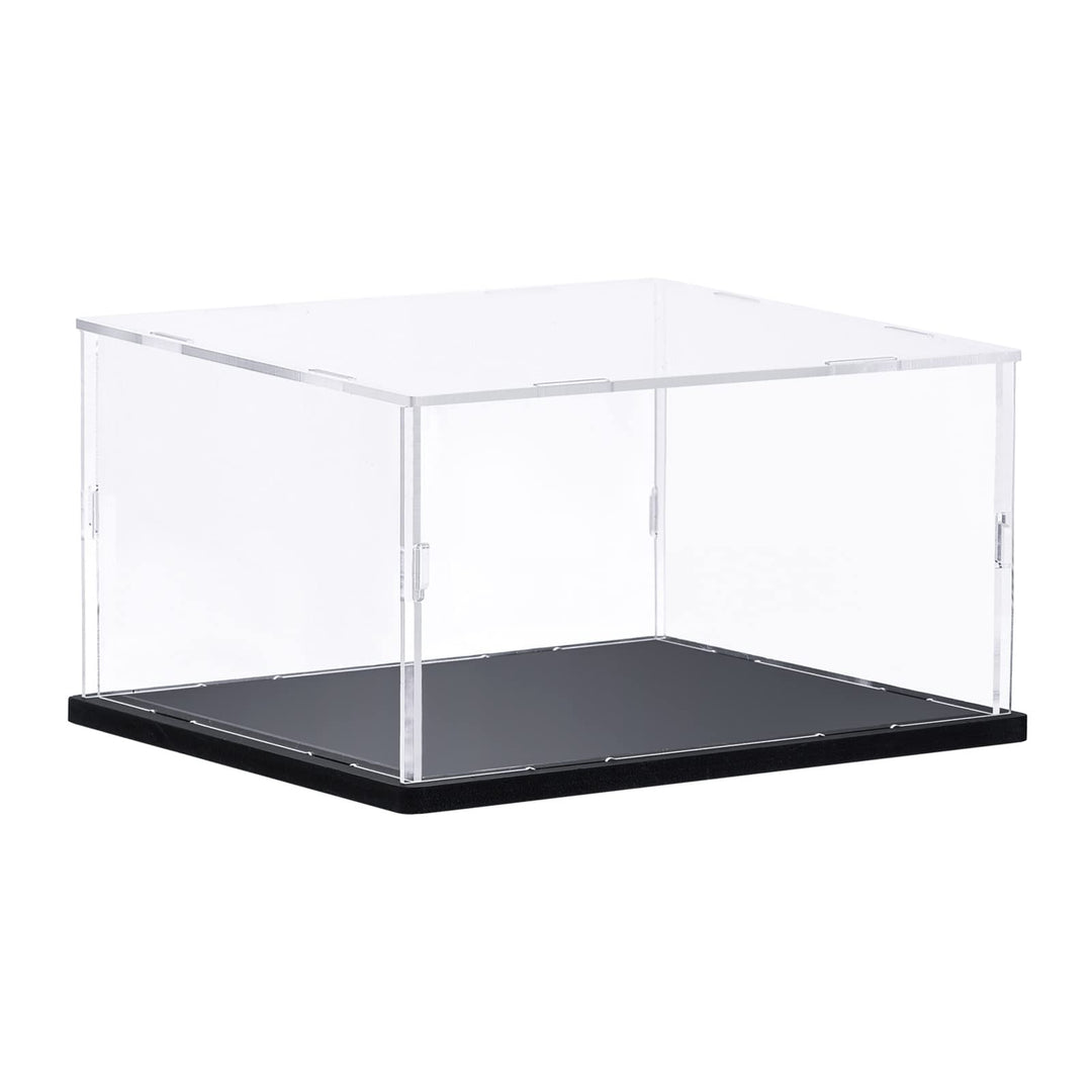 sourcing map Klar Vitrine Acrylbox, Versammeln Durchsichtig Box Staubdicht Schaukasten 40x20x20cm fü