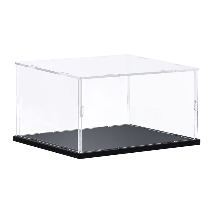sourcing map Klar Vitrine Acrylbox, Versammeln Durchsichtig Box Staubdicht Schaukasten 40x20x20cm fü