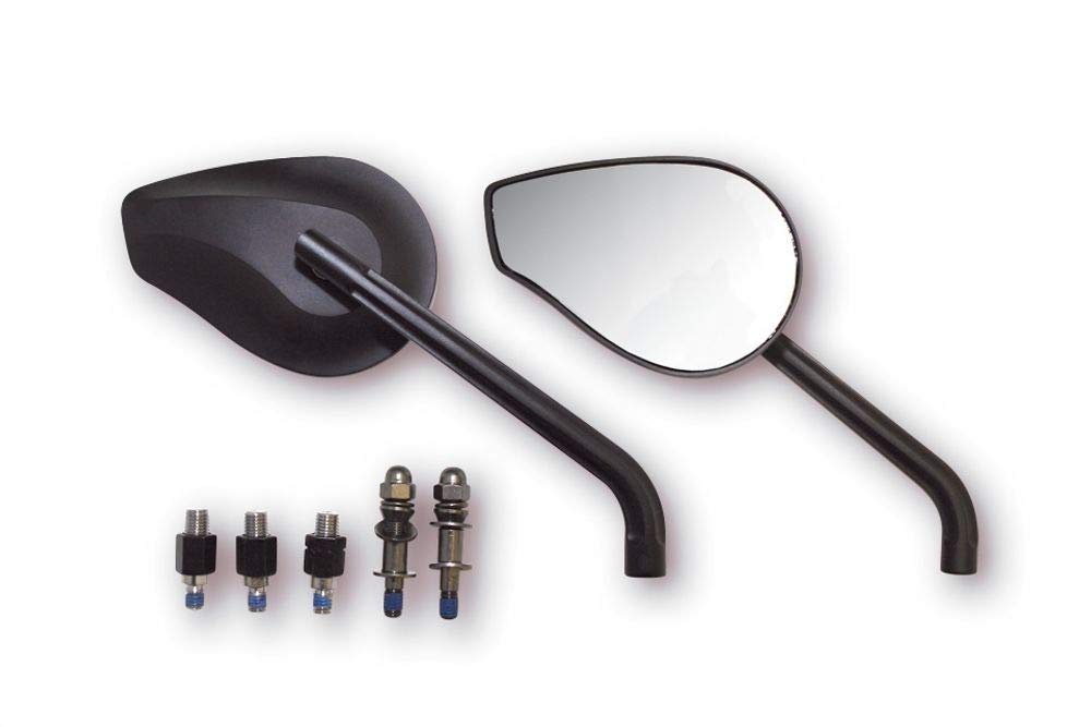 HIGHSIDER Spiegel PHOENIX 1 schwarz eloxiert