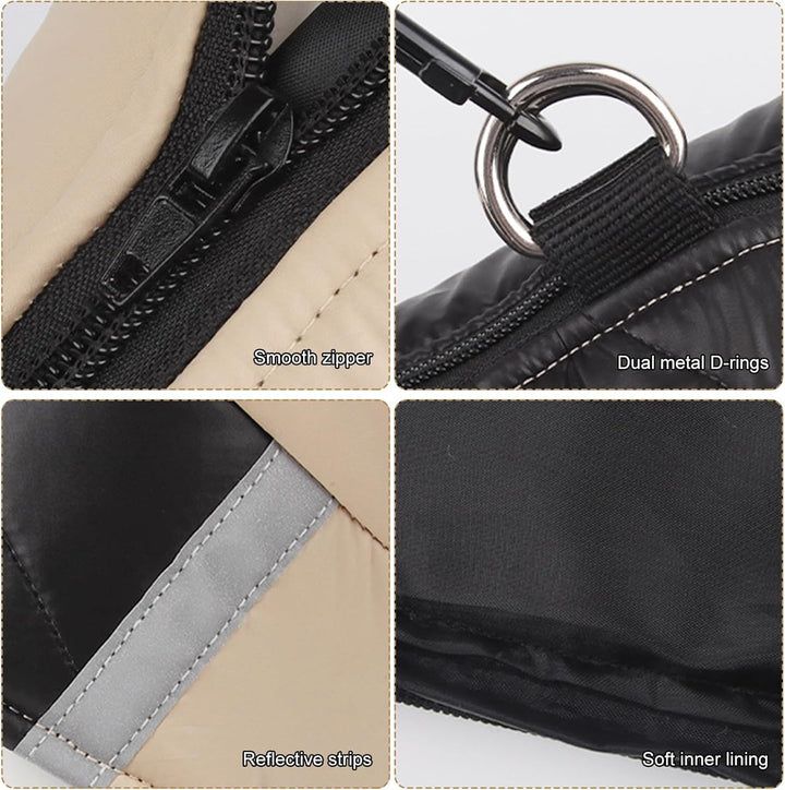 Hundejacke für Kleine Mittelgrosse Hunde, Winter Warmer Hundemantel mit Double-D-Ring, Welpen Hunde