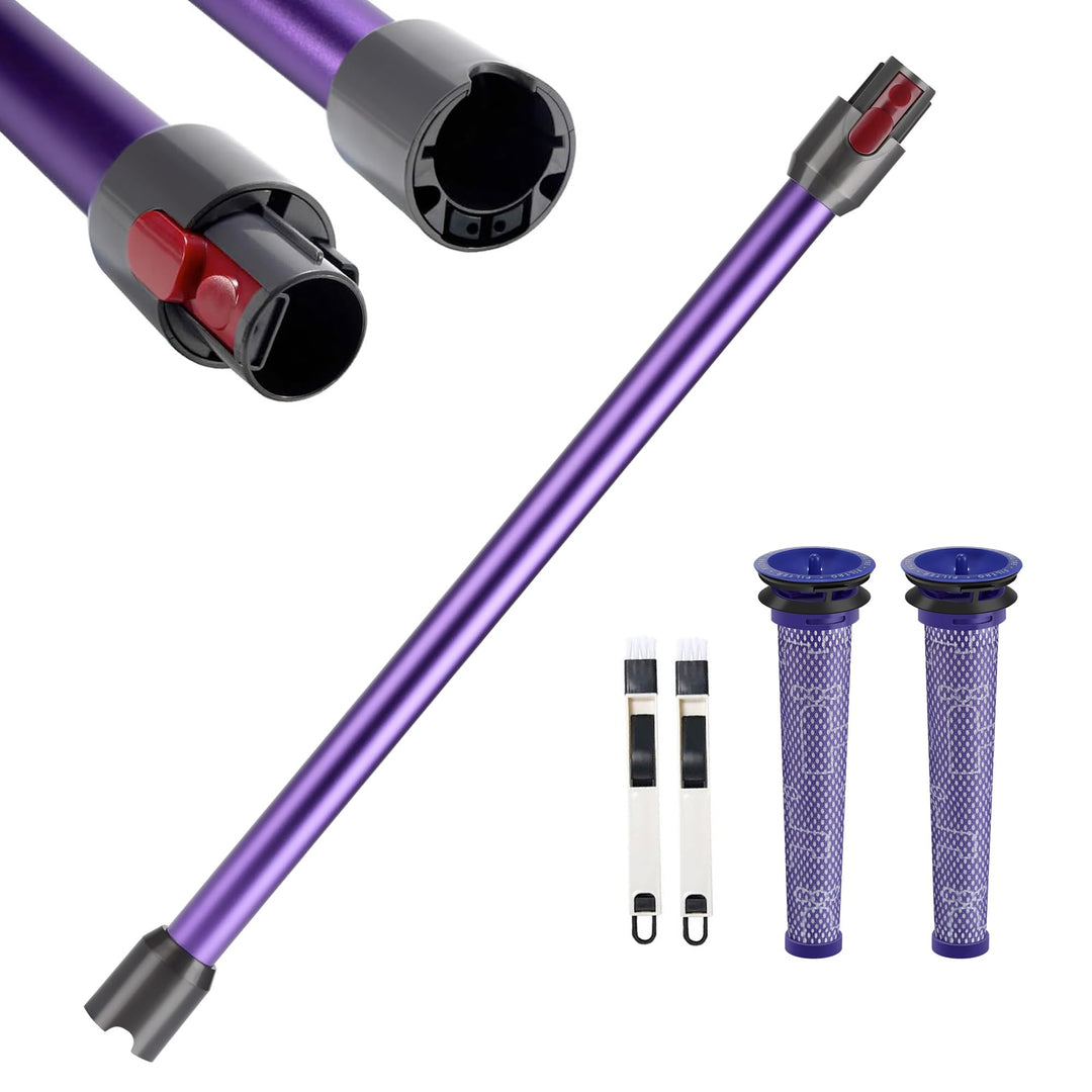 Verlängerungsrohr Kompatibel für Dyson V7 V8 V10 V11 V15, Teleskoprohr mit 2 Stück Filter, Starre Ve