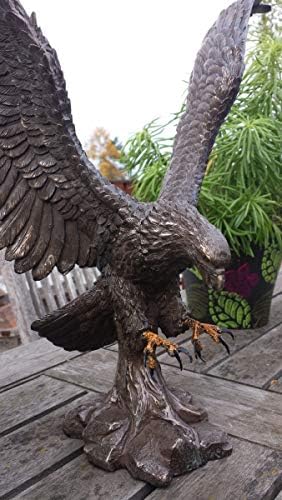 MC Dekofigur bronziert - Adler Wings of Glory - Bronzefigur Figur Deko In-/Outdoor
