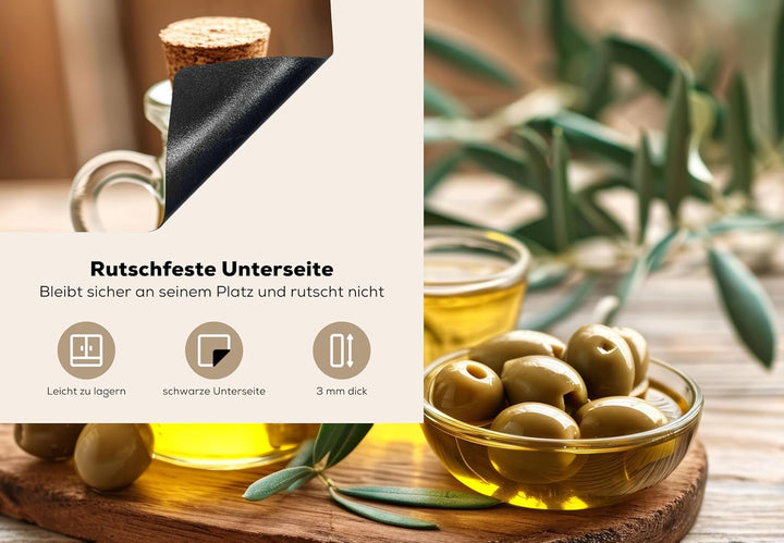 KitchenYeah© Herdabdeckplatte Einteilig Ceranfeld Abdeckplatte für Induktionsschutz Ceranfeldabdecku