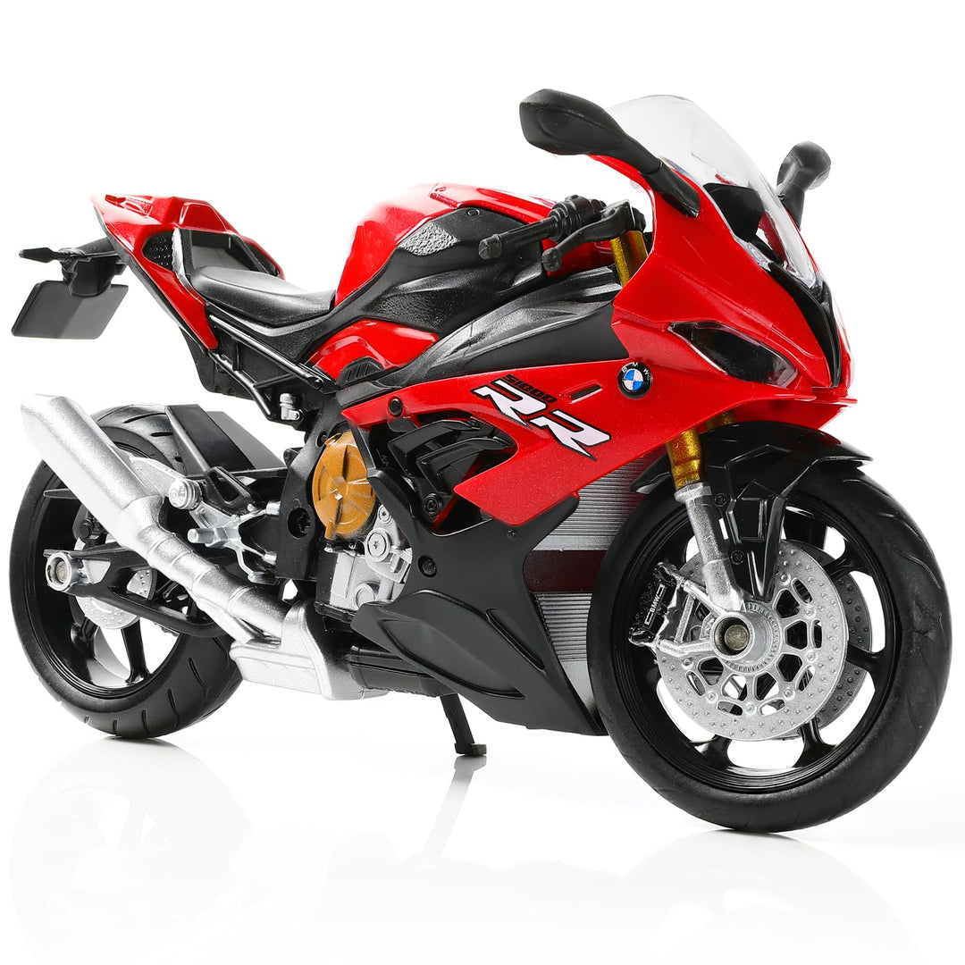 Risopen 1/12 BWM S1000RR Motorrad Modell Spielzeug Mini Legierung Metall Diecast Motorrad Modell Wei