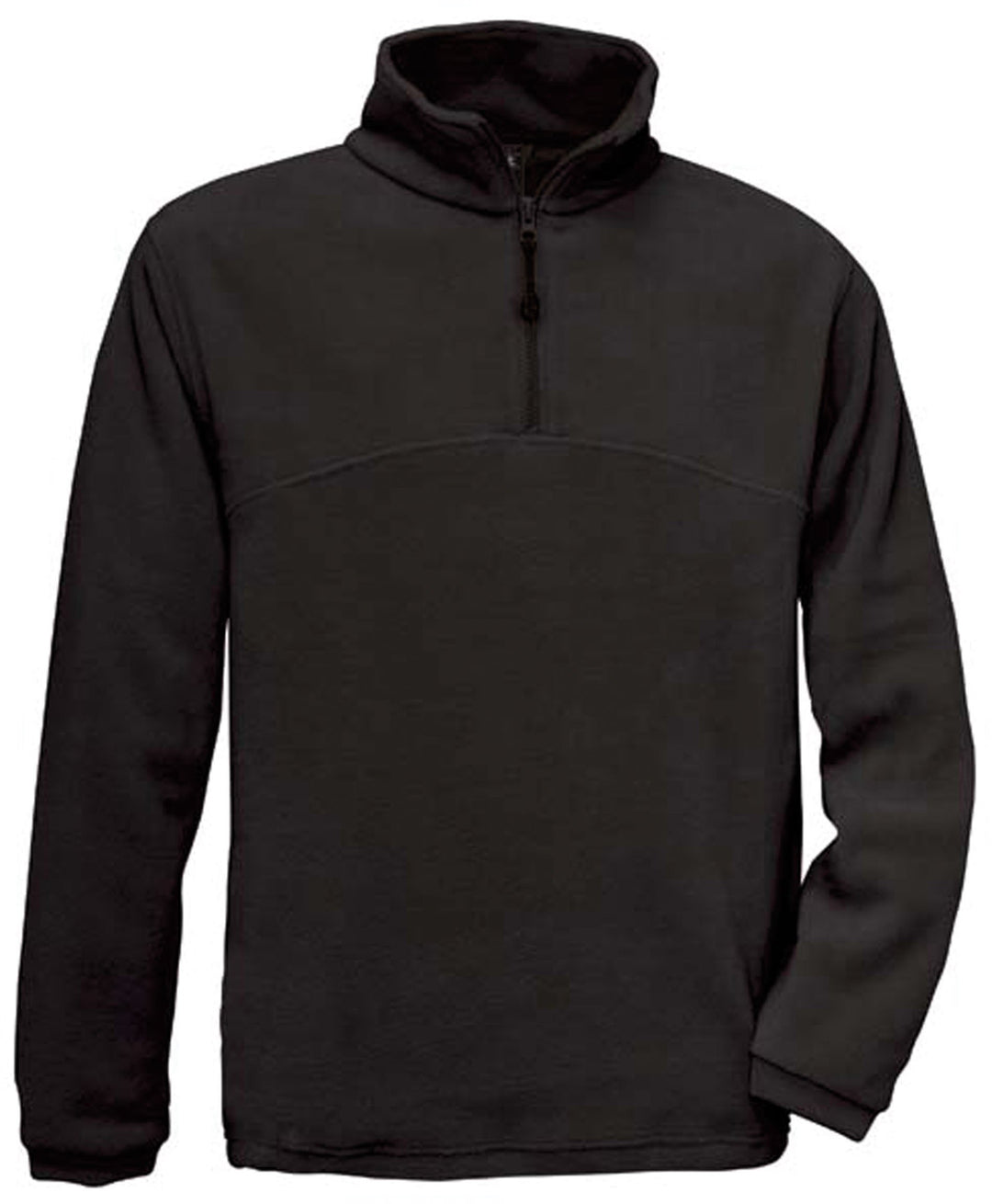B&C: 1/4 Zip Fleece Top Highlander +, Grösse:2XL;Farbe:Black