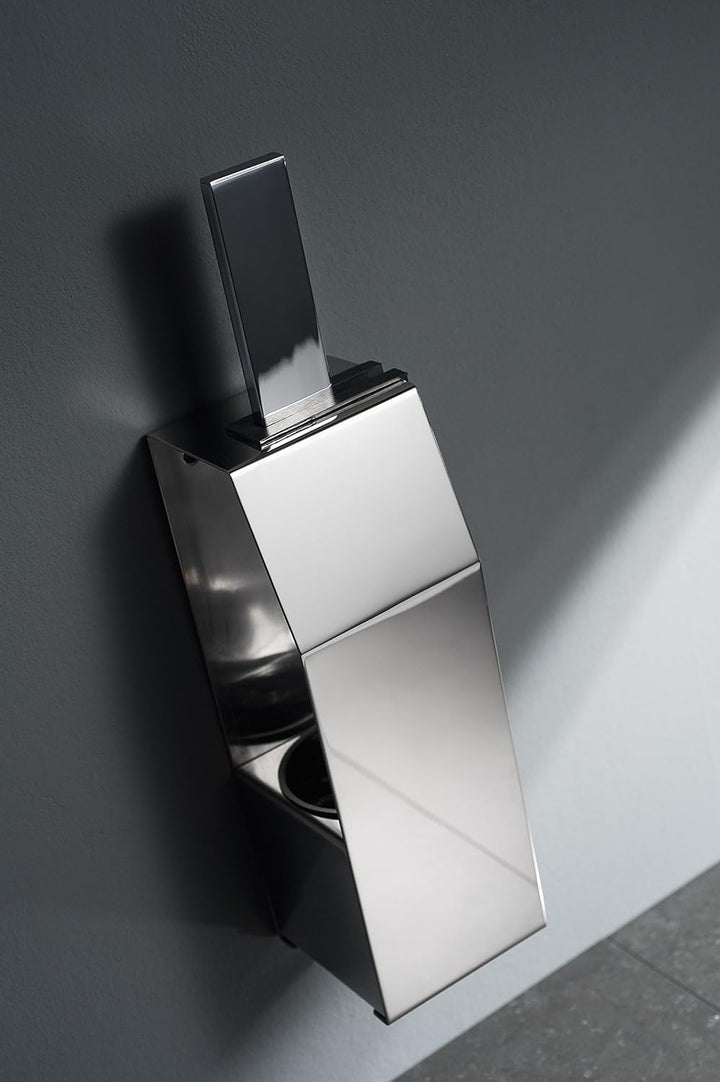 HACEKA Edge Toilettenbürste, freistehend, verchromt, 1143817 Toilettenbürstenhalter freistehend, Toi