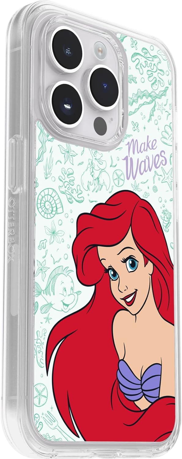 OtterBox Symmetry Series + transparente Hülle mit MagSafe für iPhone 14 Pro – Ariel Waves, Ariel