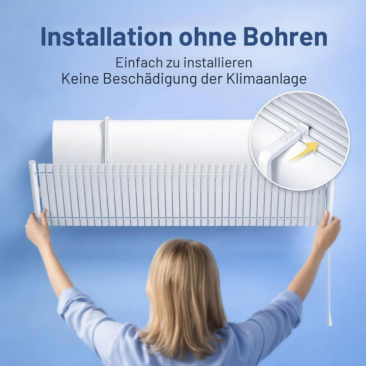 Windabweiser für Klimaanlage, einstellbar, Metall, Universal-Klimaanlage, für Haus/Büro, schwangere