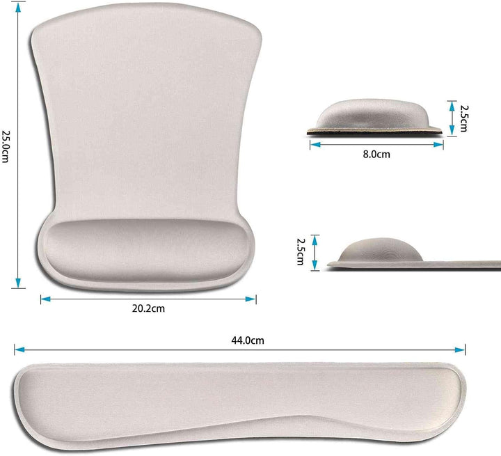 AOKSUNOVA Ergonomisch Mauspad mit Handballenauflage Mouse pad & Tastatur Handgelenkstütze Set Mauspa