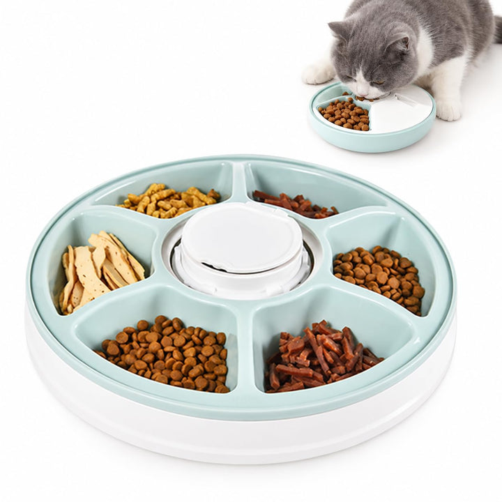 Futterautomat Katze, Katzen Futterautomat, Automatischer Futterspender Katze mit Akku und Timer, Nas