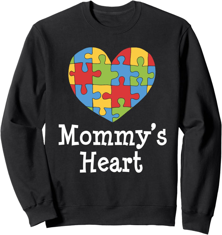 Farbe des Spektrums Mamas Herz Autismus Design Sweatshirt