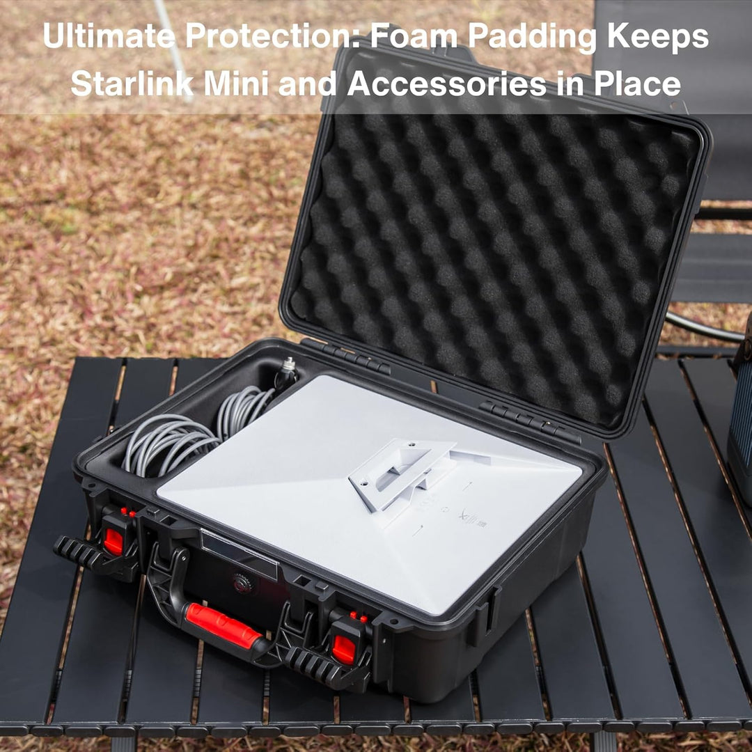 IP67 Waterproof Storage Case for Starlink Mini, Built with Waterproof Seal and Safe Latch System, Pr