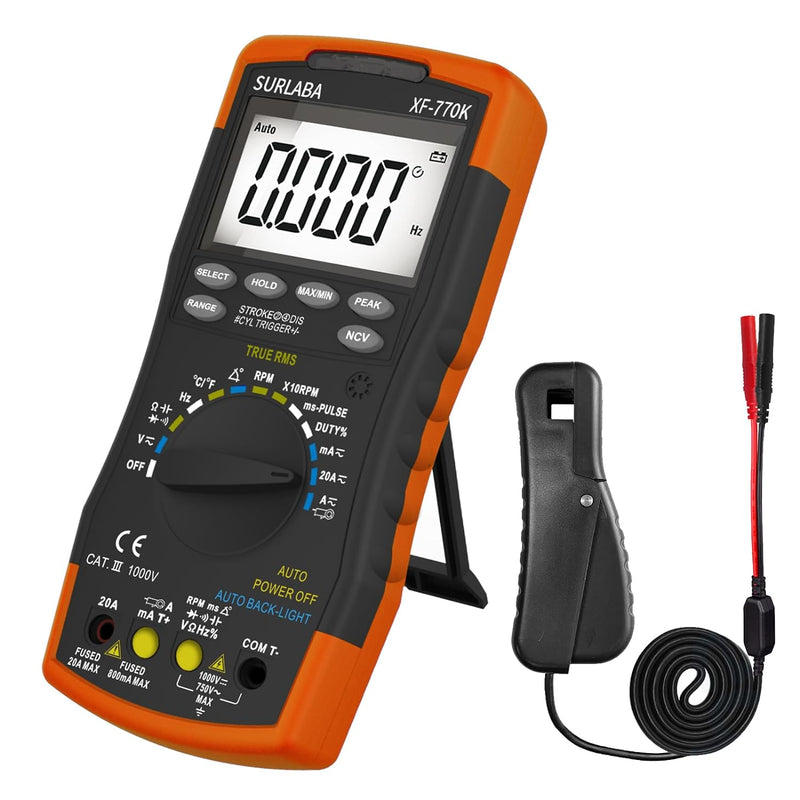 Digitales Automotive Multimeter & Signal Pick Up Induktiver Klemme Set, Smart Multitester für AC/DC