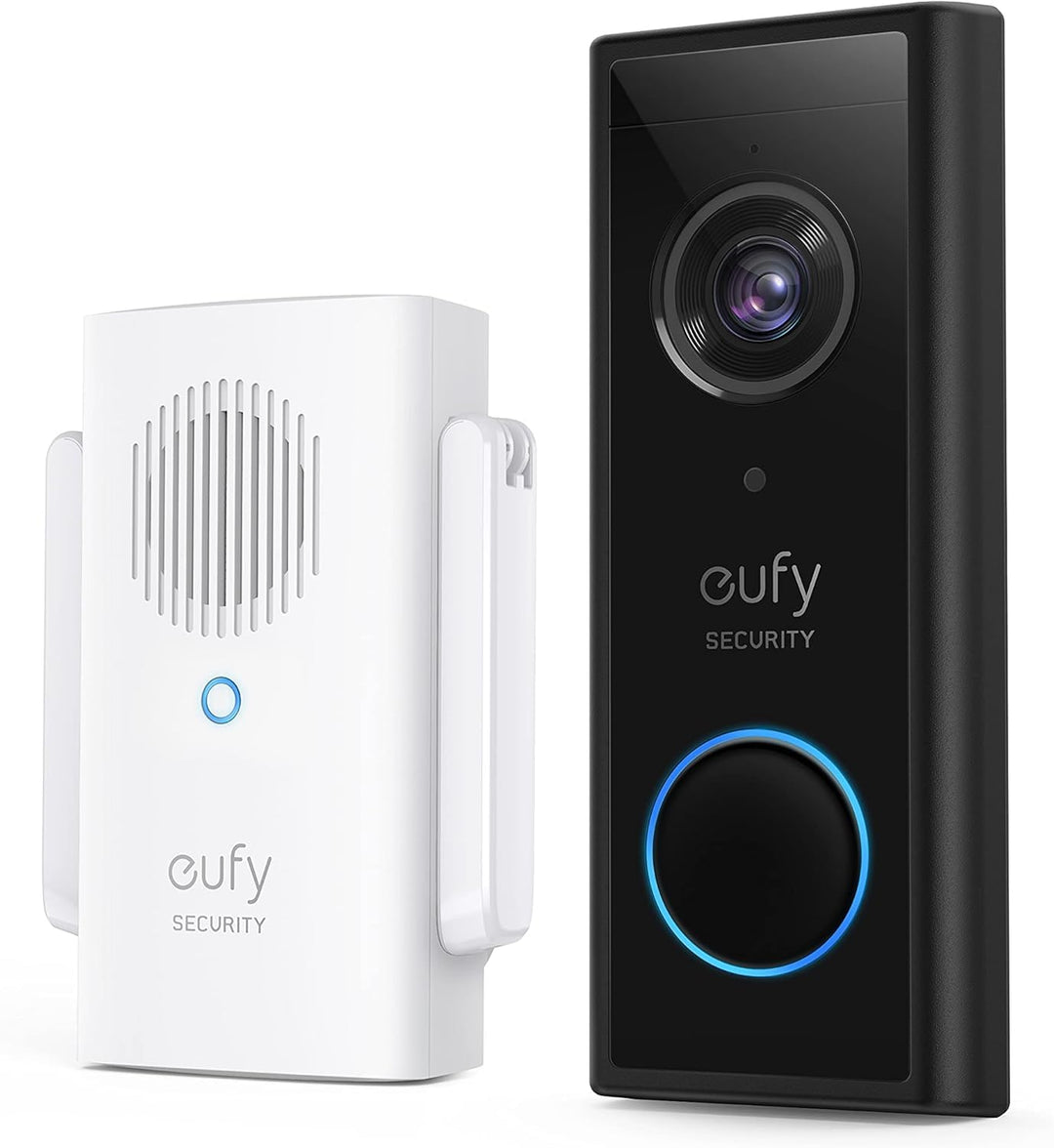 eufy Security Video Doorbell 2K HD Kabellose Sicherheitskamera mit Türklingel & Türglocke, Akkubetri