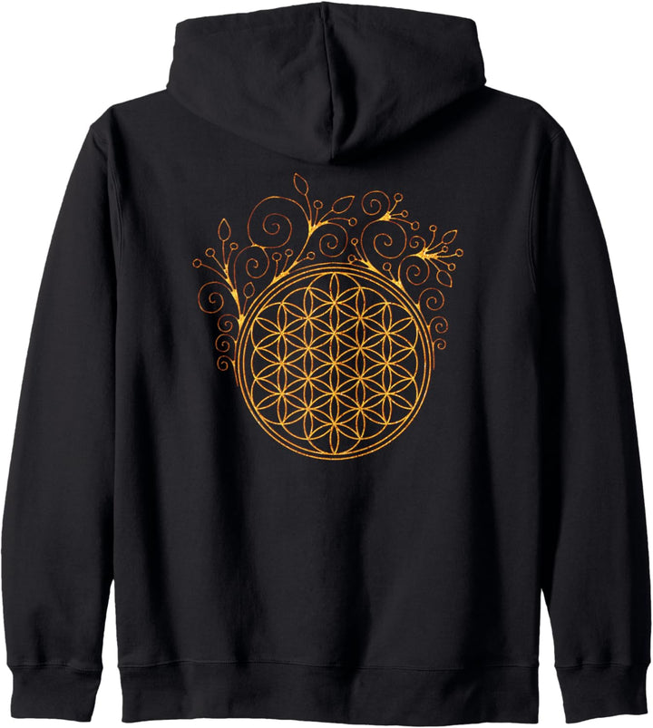 Blume des Lebens – Spirale Ornamente 1 – Fanspass Kapuzenjacke