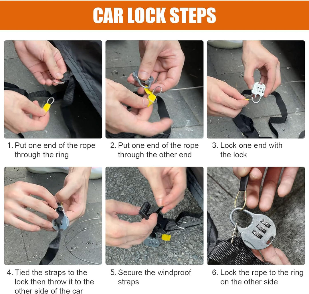 wasserdichte Autoabdeckung Kompatibel mit Ford Mustang 2005-2023, Allwetter Autoabdeckungen mit Reis