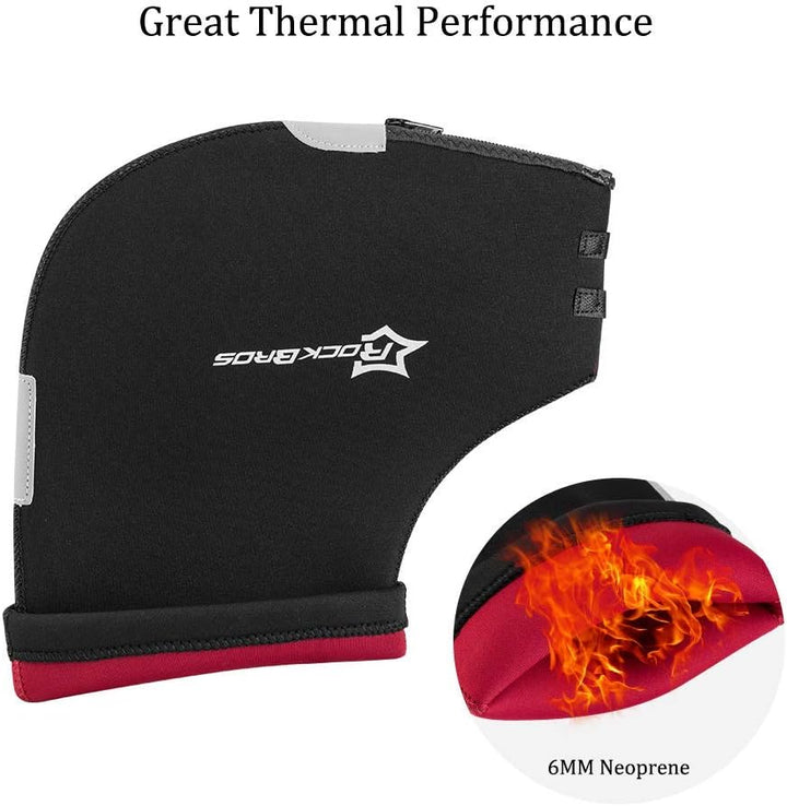 ROCKBROS Lenker Handschuhe Winter Thermo Winddicht Lenkerstulpen für Fahrrad MTB Motorrad E-Bike Rol